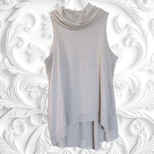 Chloe & Katie Tan Sleeveless Cowl Neck Top